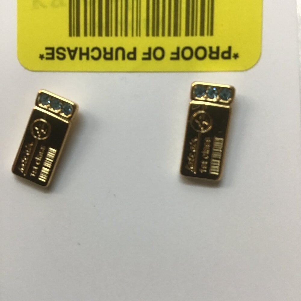 Kate Spade New First Class Air Ticket Earrings